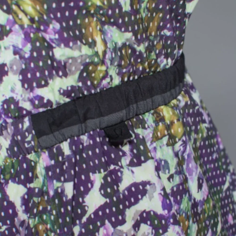 (6193) LULULEMON City Summer Dress - Sz 6 in Floral Sport White Multi - Picture 8 of 11